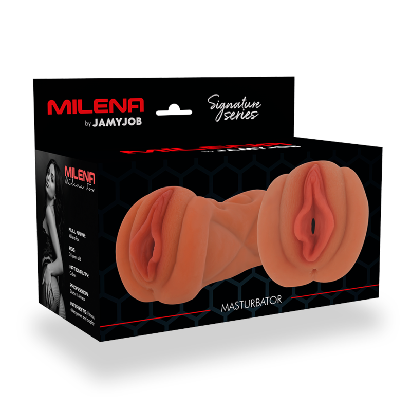 Masturbateur Vagin Texturé Signature Milena TPR Sans Phtalates - Jamyjob