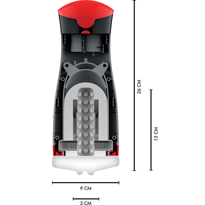 Masturbateur Vibrant Jango Compression et Vibration Rechargeable - Jamyjob