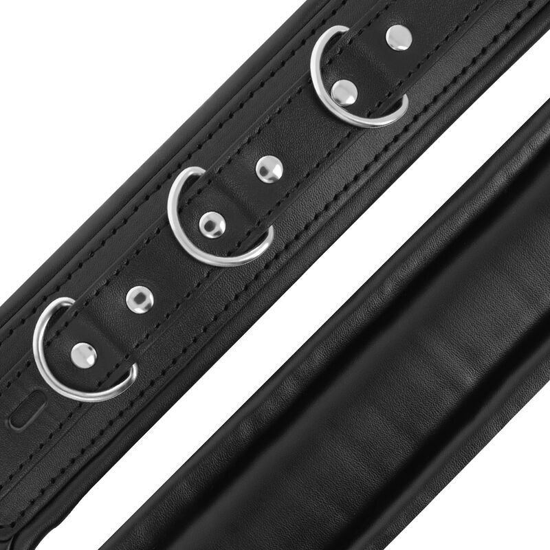 Menottes BDSM Rembourrées Confortables Boucle de Verrouillage - Darkness