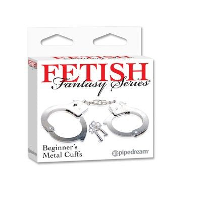 Menottes Métal BDSM Débutant Verrouillage Sécurité Robustes - Fetish Fantasy
