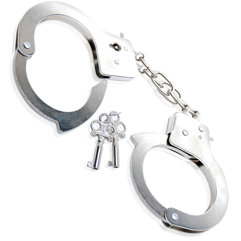 Menottes Métal BDSM Débutant Verrouillage Sécurité Robustes - Fetish Fantasy