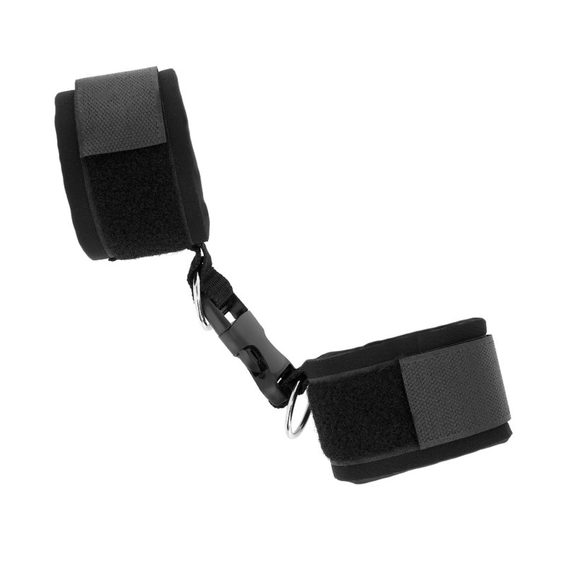 Menottes Poignets Néoprène BDSM Attaches Réglables 22-34 cm - Kink