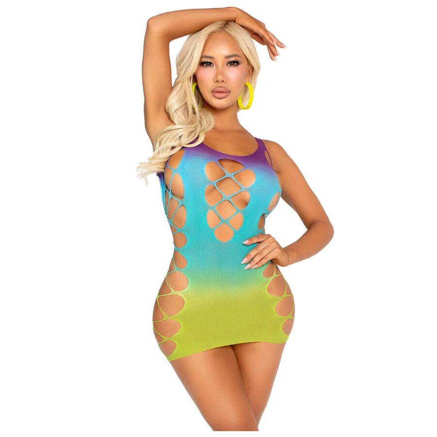 Mini Robe Sans Couture Effet Lacé Ombré Moulante - Leg Avenue