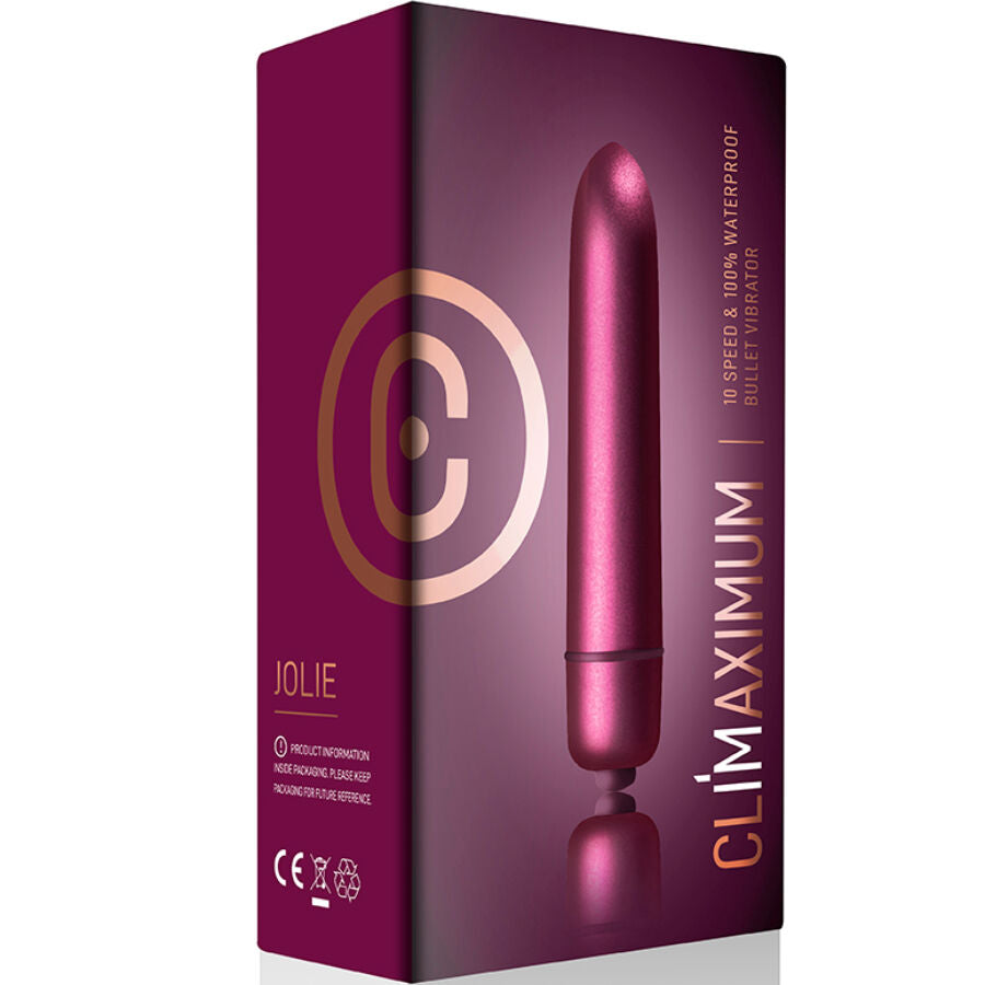 Mini Vibromasseur Bullet Jolie 10 Vitesses Étanche IPX7 - Climaximum