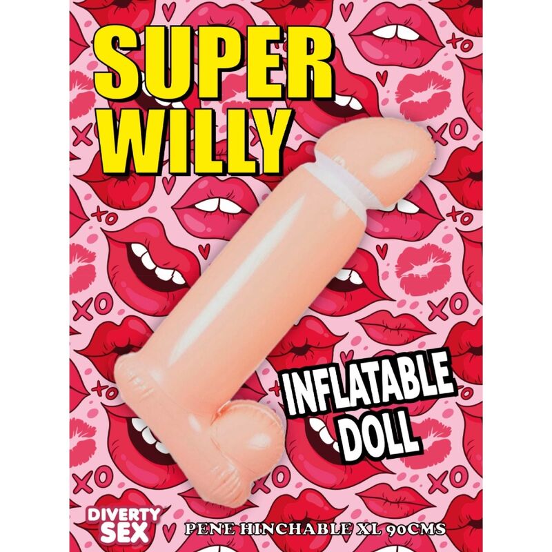 Pénis Gonflable Géant 100 cm Accessoire Fête Humoristique - Diablo Picante
