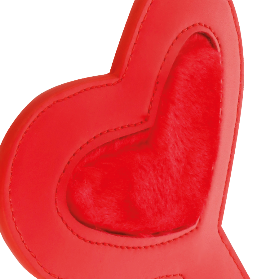 Paddle BDSM Pala Rouge d'Amour Coutures Fétichiste - Darkness