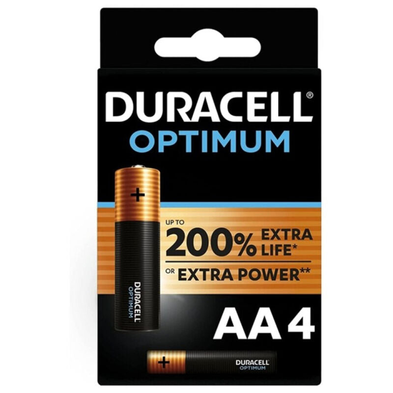 Piles Alcalines AA LR6 Optimum 200 - Duracell