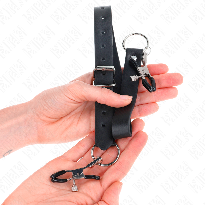 Pinces à Clitoris Réglables Set de 4 Chaîne 34-48 cm - Kink