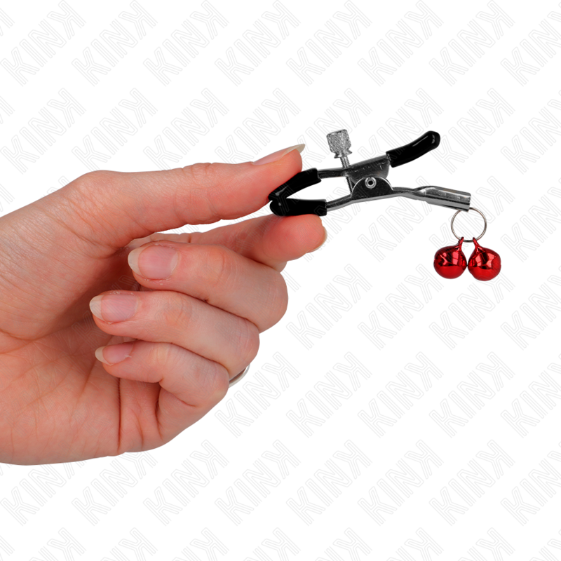 Pinces à Tétons Double Cloche 6 cm Pression Ajustable - Kink