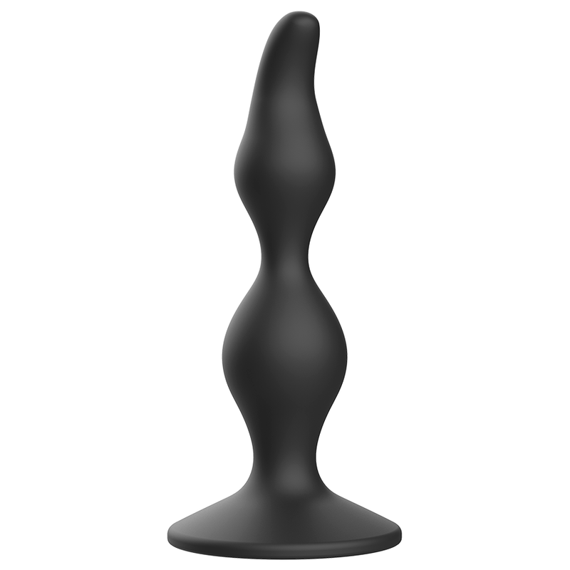 Plug Anal Débutant Diamètre Progressif Silicone 12 cm Noir - Addicted Toys