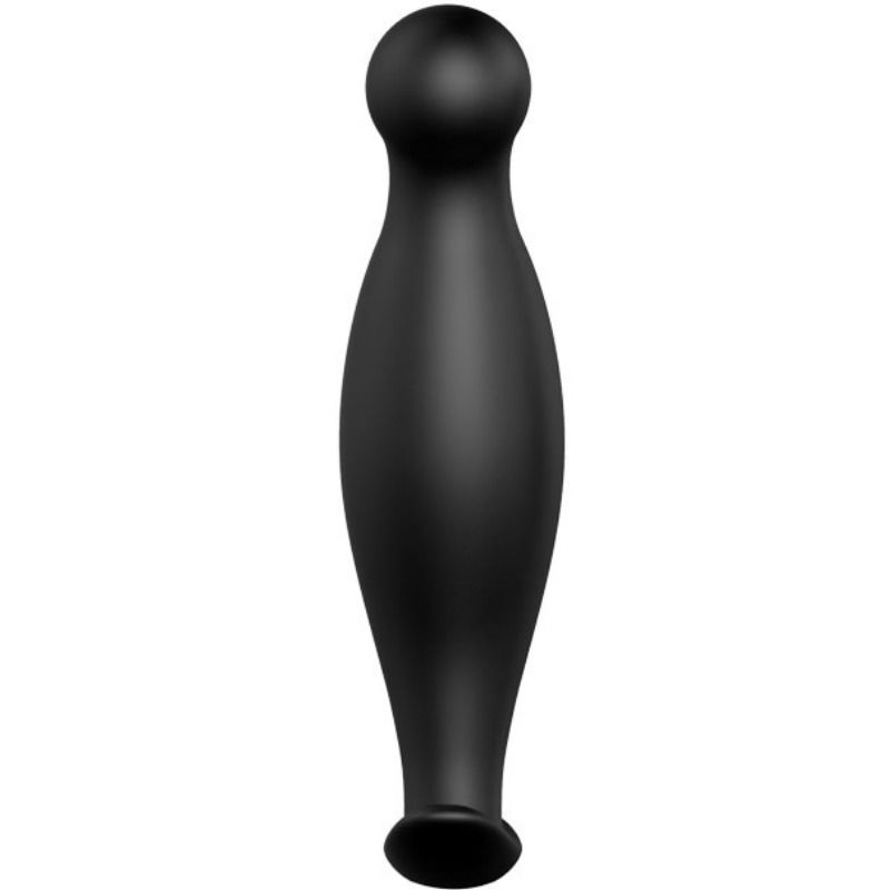 Plug Anal Ergonomique Silicone 11,7 cm Base Évasée Noir - Pretty Love