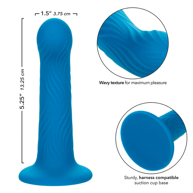 Plug Anal Texture Ondulée Wave Rider Ripple Base Ventouse - CalExotics