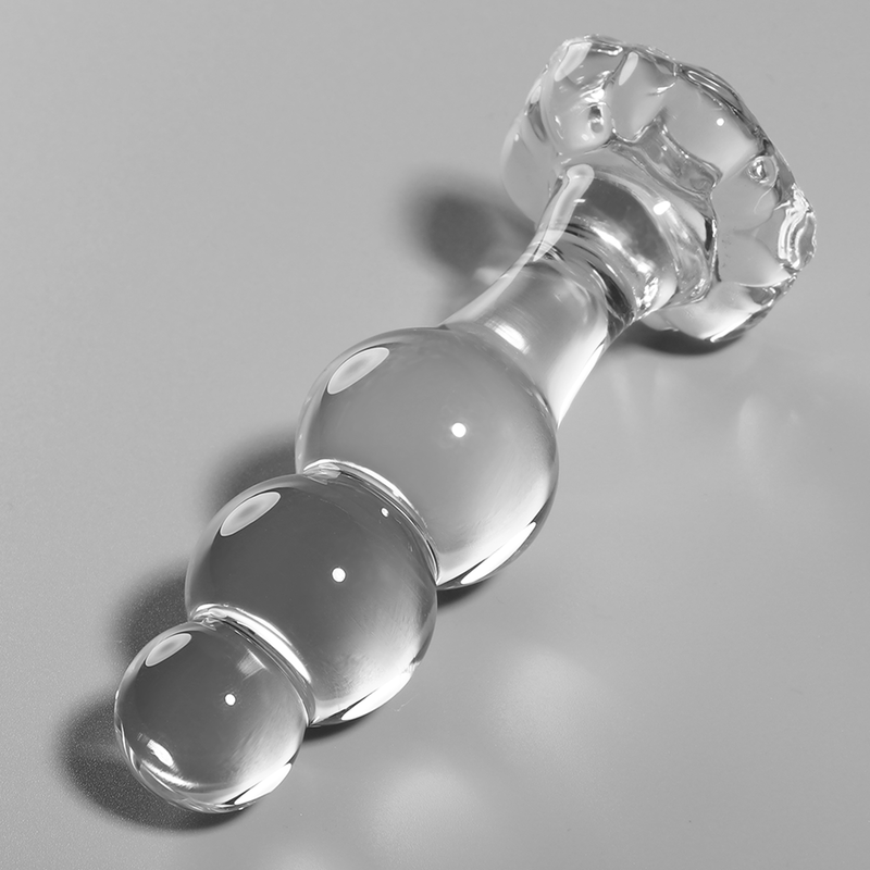 Plug Anal Verre Borosilicate Nebula Modèle 1 Transparent 10,5 cm - Nebula Series By Ibiza
