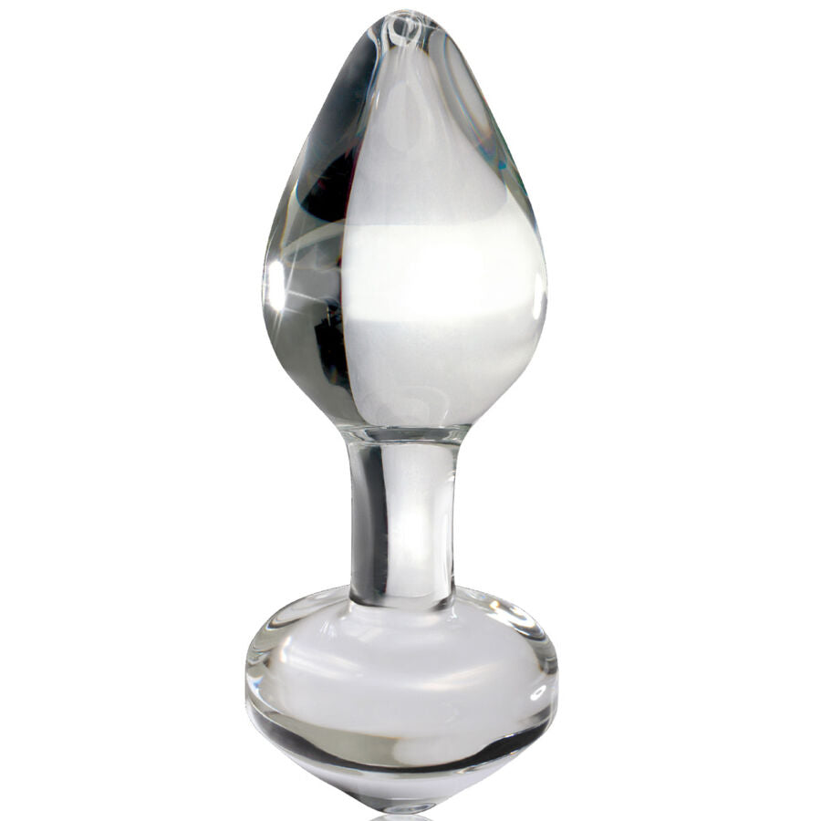 Plug Anal Verre Transparent N.44 Pointe Effilée Point P - Icicles