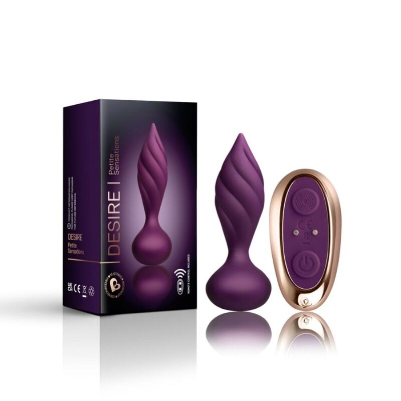 Plug Anal Vibrant Desire Télécommande 10 Modes Étanche - Rocks-Off