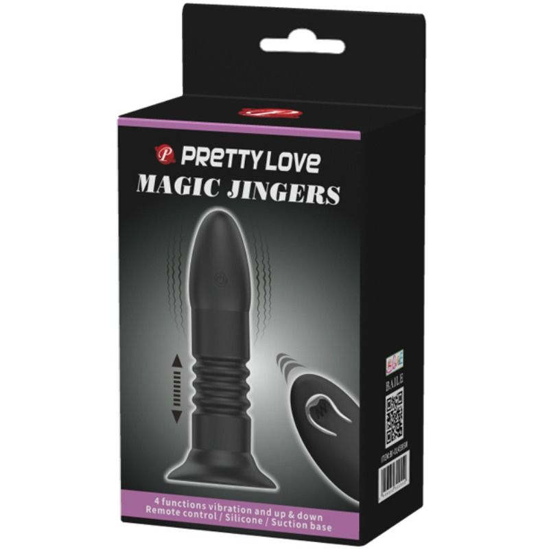 Plug Anal Vibrant Magic Jinger Va-et-Vient Ventouse Rechargeable - Pretty Love