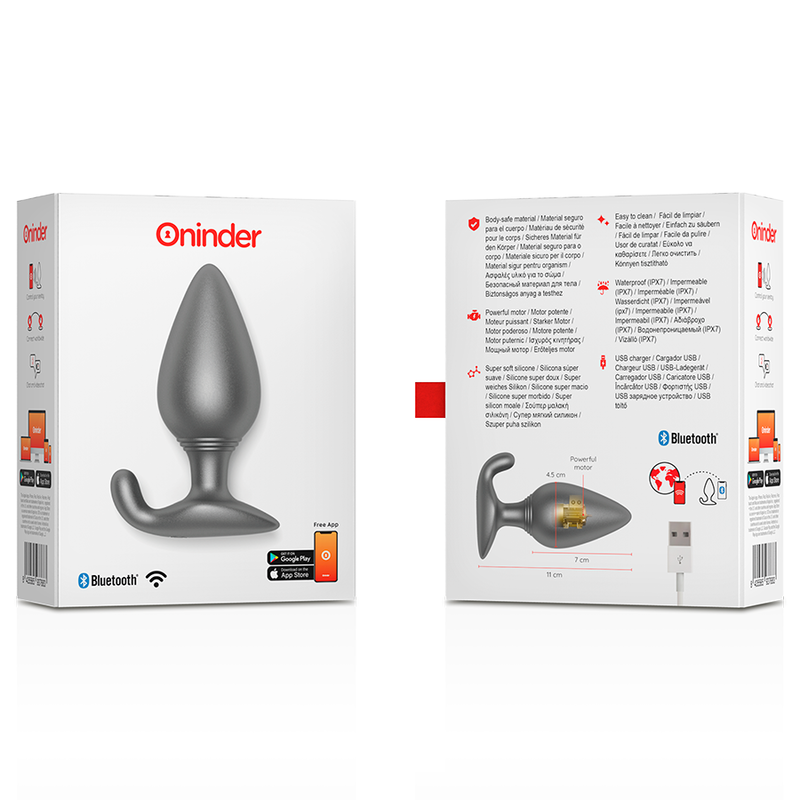 Plug Anal Vibrant Rio Connecté Application Étanche Rechargeable - Oninder