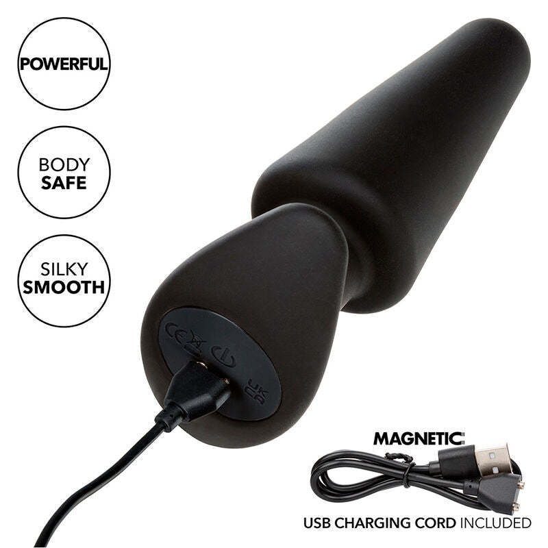 Plug Anal Vibrant Rock Bottom Conique 10 Modes Rechargeable - CalExotics