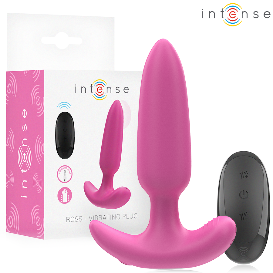 Plug Anal Vibrant Ross Télécommande 10 Modes Rechargeable - Intense