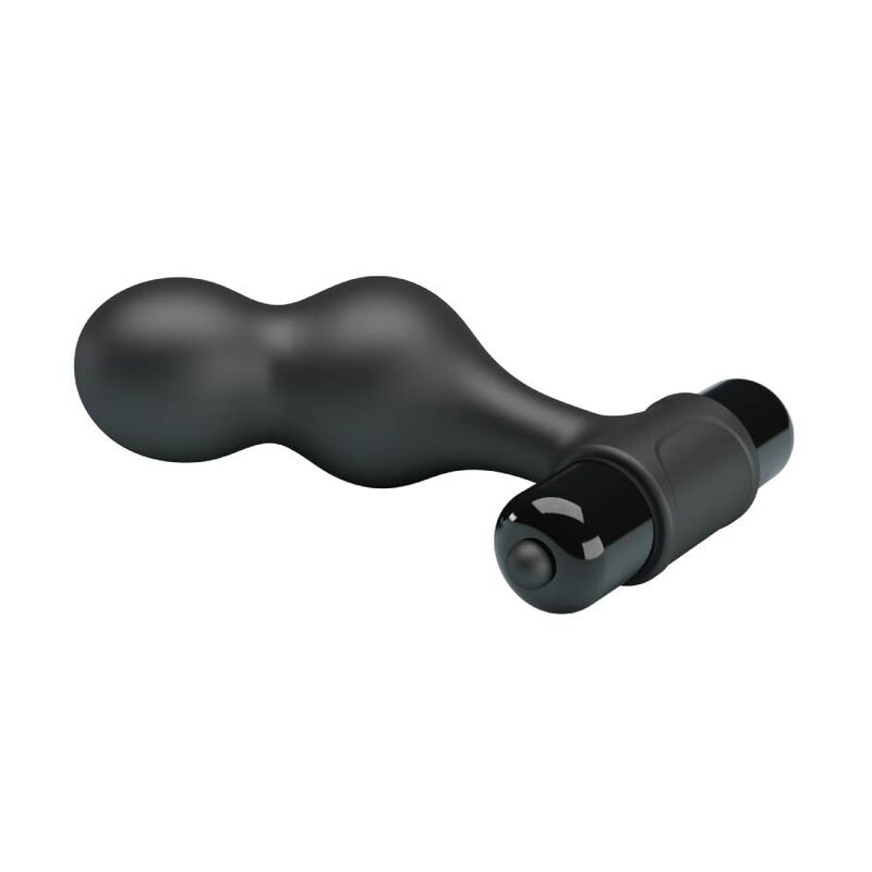 Plug Anal Vibrant Silicone 10 Modes Col Étroit Noir - Mr Play