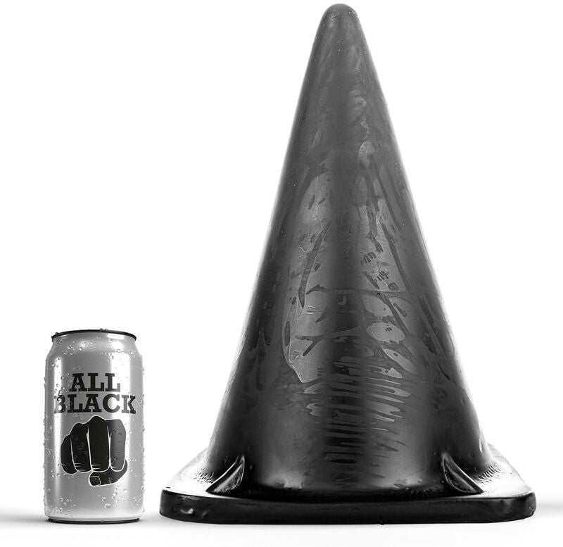 Plug Anal XXL Fiche Triangulaire 30 cm PVC Sans Phtalates - All Black