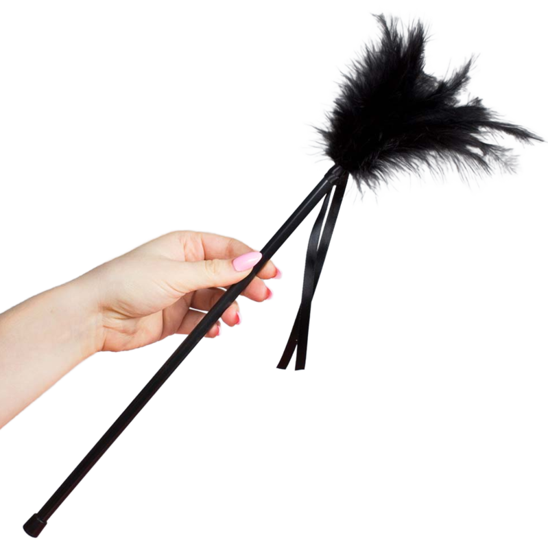 Plumeau Érotique 20 Plumes Tige Rigide 40 cm - Secretplay Intimae