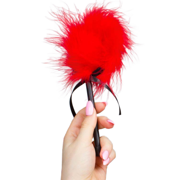 Plumeau Érotique Marabout Plumes Naturelles Manche Ergonomique - Secretplay
