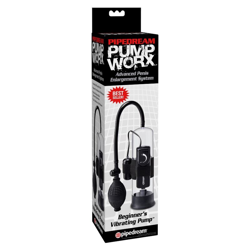 Pompe à Pénis Vibrante pour Débutants Tube Transparent Cockring - Pump Worx