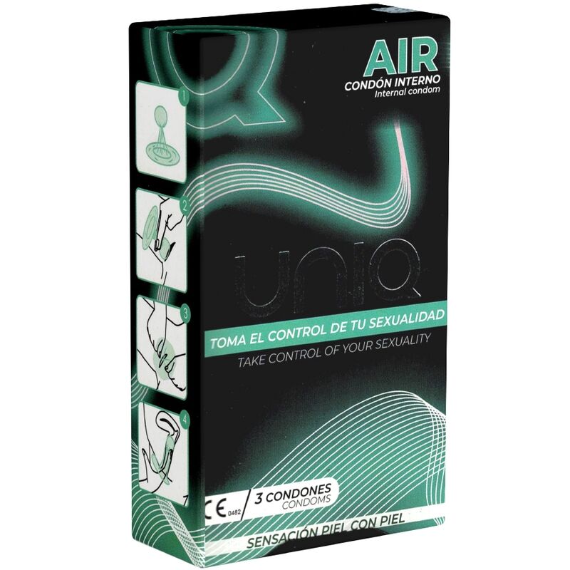 Préservatif Féminin Air Sans Latex AT-10 Lot de 3 - Uniq