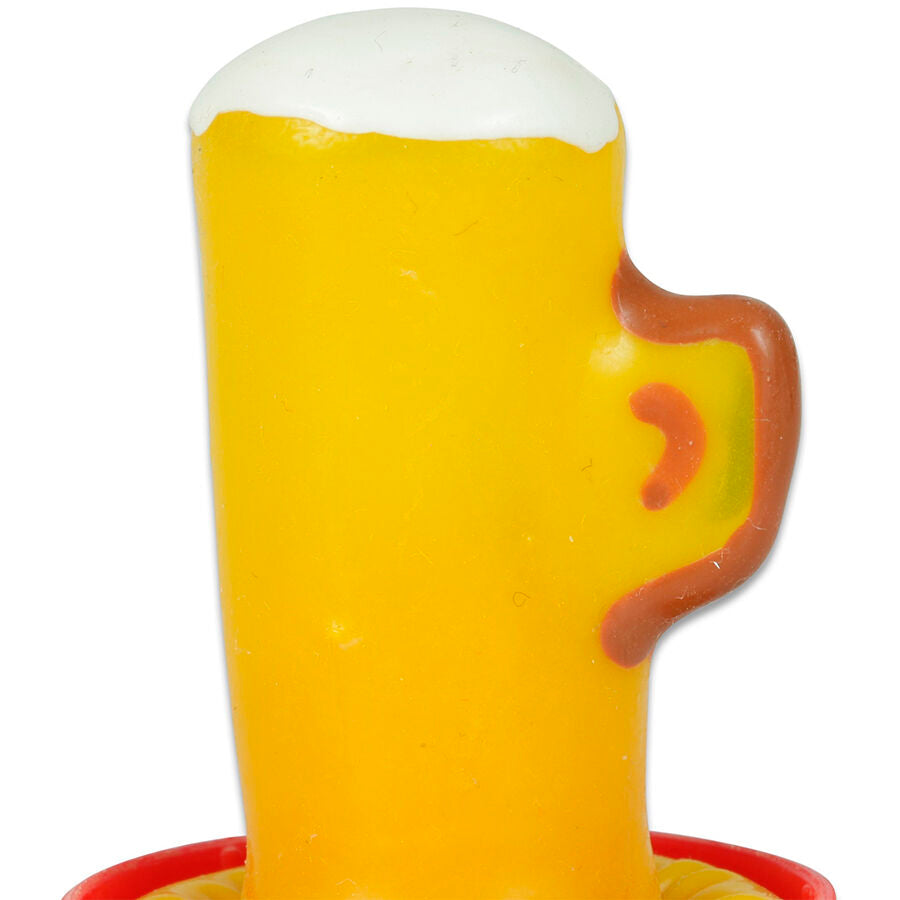 Préservatif Fantaisie Verre de Bière Peint à la Main Latex - Condomerie