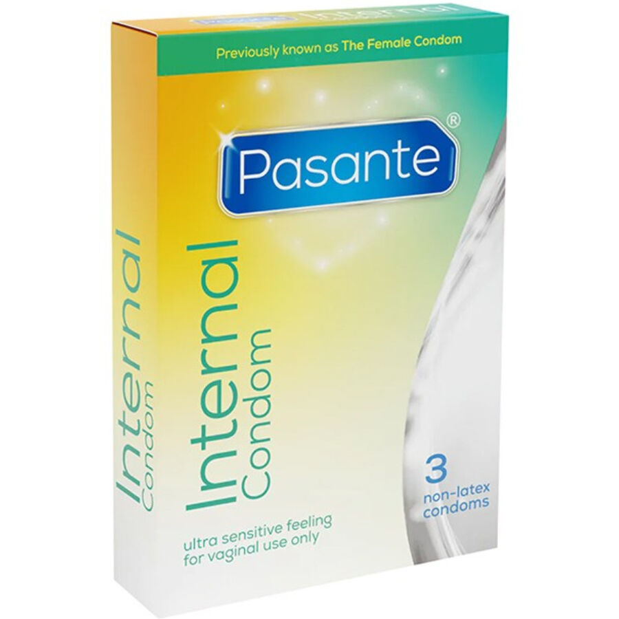 Préservatif Interne Féminin Sans Latex Polyuréthane 3 Unités - Pasante