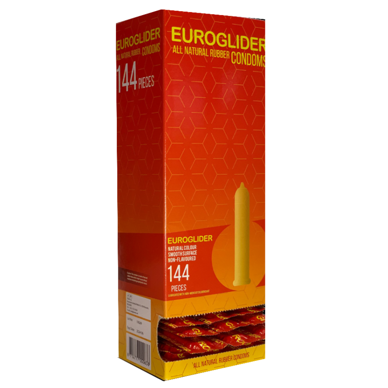 Préservatifs Euroglider Latex Naturel Lubrifiés Boîte de 144