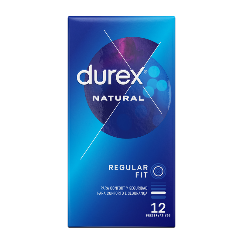 Préservatifs Naturel Plus Forme Anatomique Latex Naturel 12 Unités - Durex
