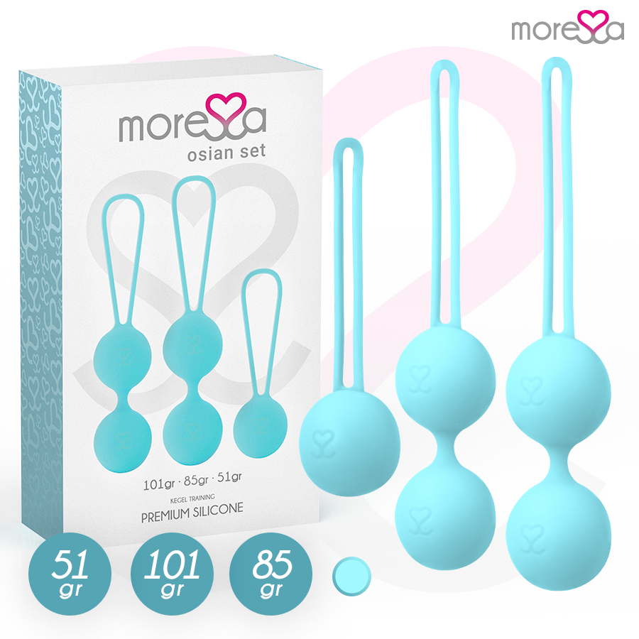 Set de boules de Geisha Osian 3 Tailles Silicone Premium - Moressa