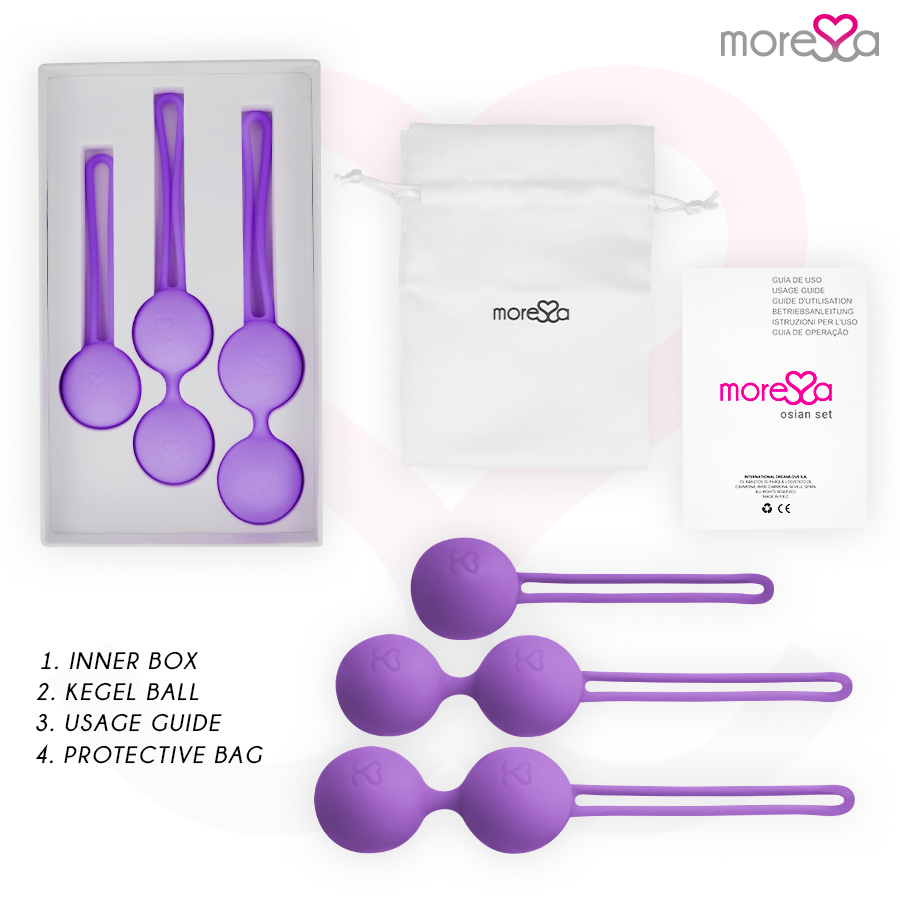 Set de Plugs Anaux Osian 3 Tailles Silicone Premium - Moressa