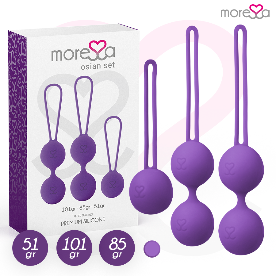 Set de Plugs Anaux Osian 3 Tailles Silicone Premium - Moressa