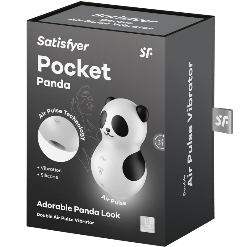 Stimulateur Clitoridien Air Pulsé Pocket Panda 11 Intensités IPX7 - Satisfyer