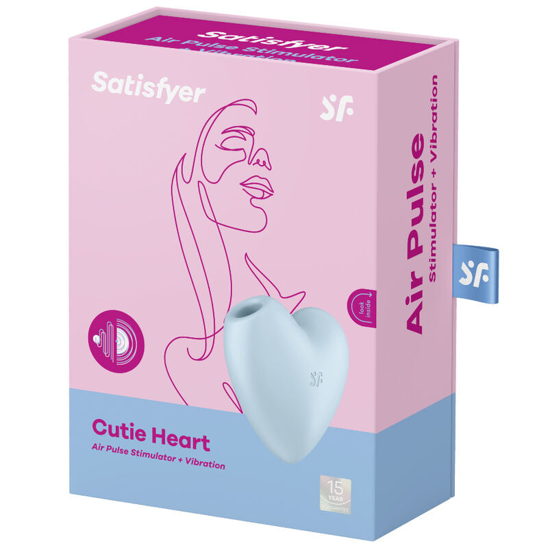 Stimulateur Clitoridien Air Pulse Cutie Heart 2 Moteurs IPX7 - Satisfyer