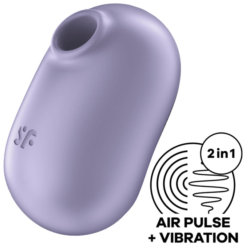 Stimulateur Clitoridien Air Pulse Pro To Go 2 Vibrant Rechargeable IPX7 - Satisfyer