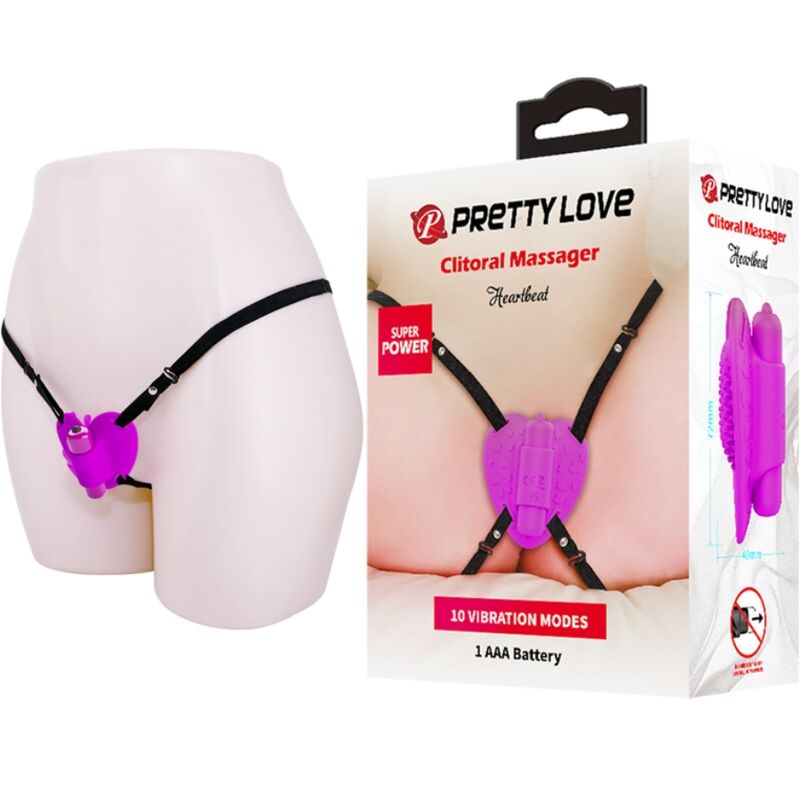 Stimulateur Clitoridien Heartbeat 10 Modes de Vibration en Silicone - Pretty Love