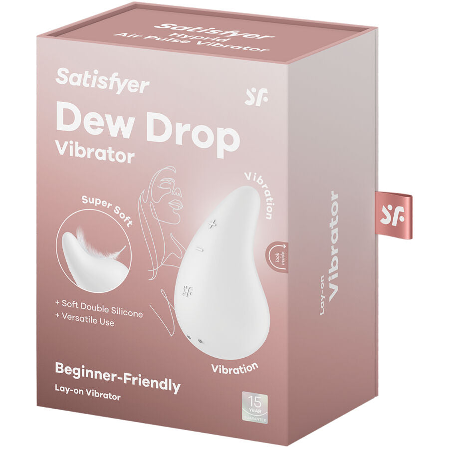 Stimulateur Clitoridien Lay-On Dew Drop Silicone Rechargeable - Satisfyer