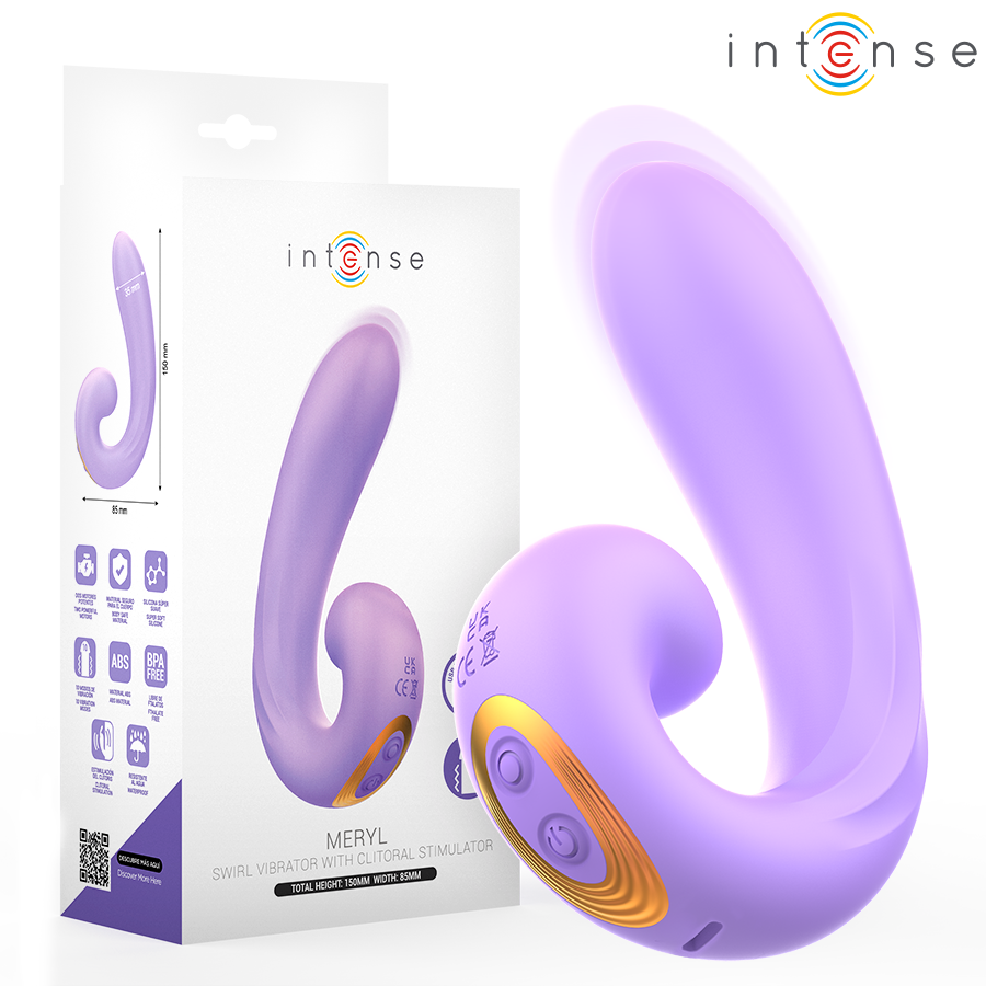 Stimulateur Clitoridien Meryl Double Vibration 2 Moteurs 10 Modes - Intense