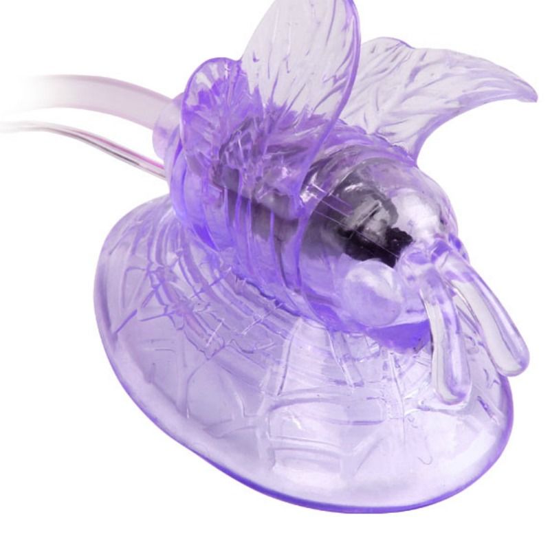 Stimulateur Clitoridien Papillon Vibrant à Ventouse Lilas - Baile