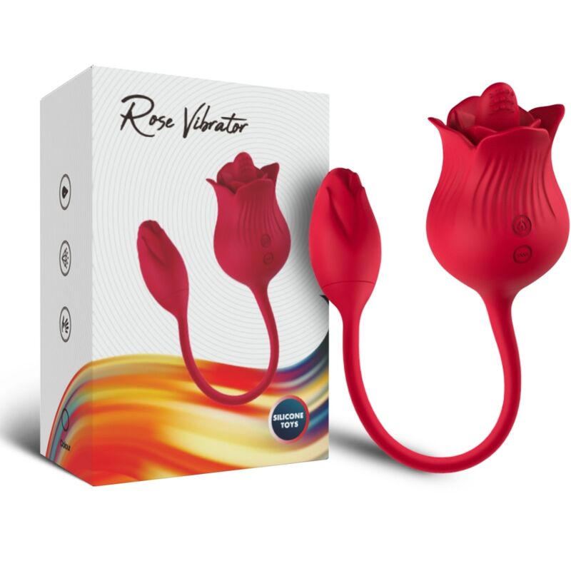 Stimulateur Clitoridien Rose Aspiration et Langue Vibrante 100% Étanche - Armony