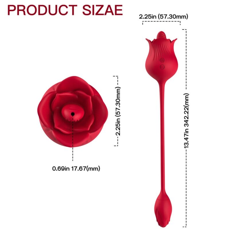 Stimulateur Clitoridien Rose Aspiration et Langue Vibrante 100% Étanche - Armony