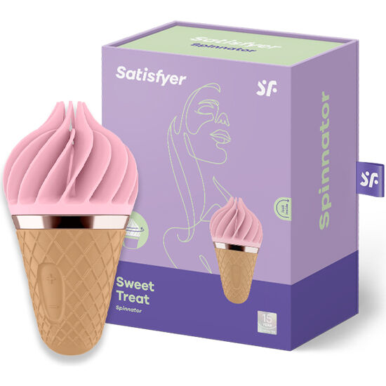Stimulateur Clitoridien Rotatif Spinnator Sweet Treat Rechargeable - Satisfyer