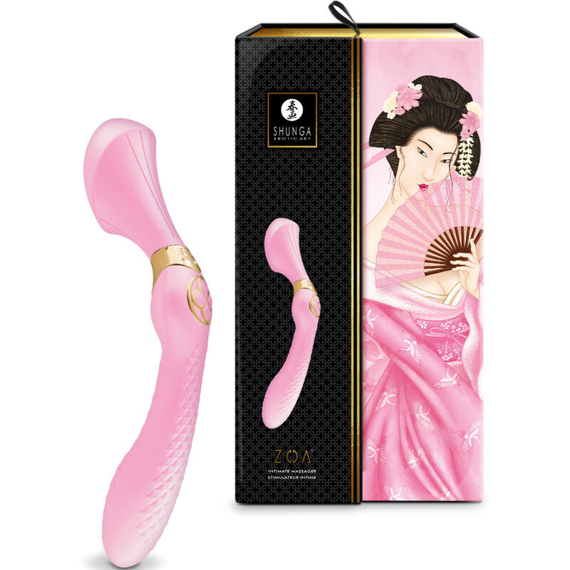 Stimulateur Clitoridien Zoa Ergonomique 10 Modes IPX7 Rechargeable - Shunga