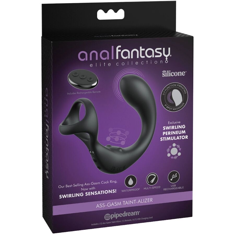 Stimulateur Prostate Périnée Vibrant Ass-Gasm Taint-alizer Télécommande - Anal Fantasy