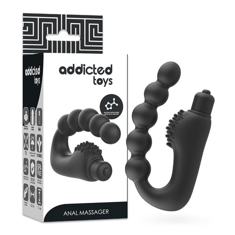 Stimulateur Prostatique Vibrant Flexible Silicone Étanche - Addicted Toys