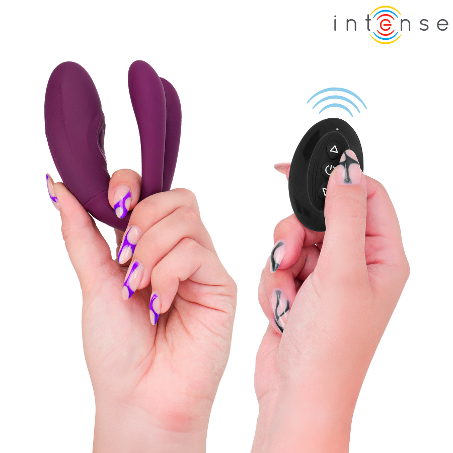 Stimulateur Tapotement Sandra 2 Moteurs Télécommande Sans Fil - Intense